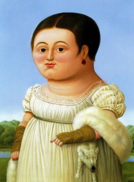 portrait inconnu Fernando Botero Peinture à l'huile